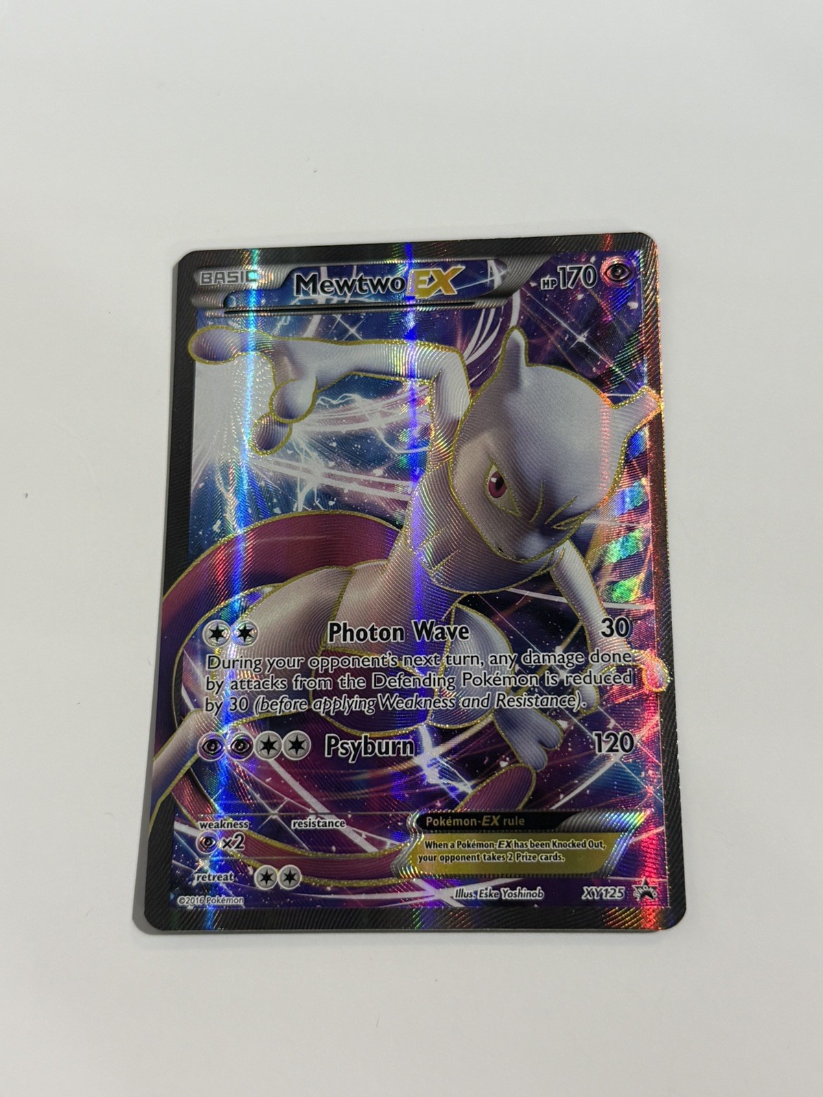 Pokemon TCG Mewtwo EX XY125 XY Promos Full Art Holo Promo EN 2016 170 HP