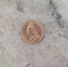 1890 Queen Victoria Sovereign  Jubilee Head