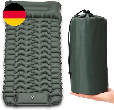 Isomatte Camping Luftmatratze Extra Breit, Ultraleicht, Aufblasbar   Mit Integri