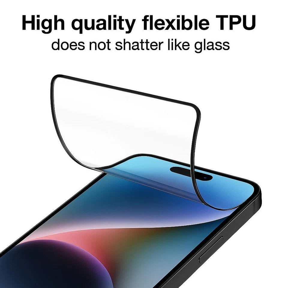 Anti Blue Light Matte TPU Screen Protector For iPhone 17 16 16e 15 14 13 Pro Max - Image 3 of 4