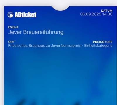 Jever Brauereiführung am 06.09.2025 um 14:30, 2 Tickets 