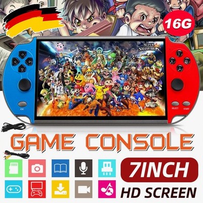 X12 Plus Handheld Spielkonsole 2700 Spiele 7'' Video Game Consoles 16GB DHL