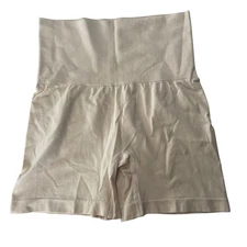 Shapermint Empetua Everyday Smoothing Shorts Shapewear Tan Sz SM 43425