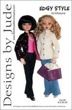 Edgy Style Jacket & Pants Doll Clothes Sewng Pattern Ellowyne Wilde Tonner