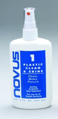 Novus 1 Plastic Clean & Shine Polish Cleaner 8 Oz Bottle Coin slabs Capsules US