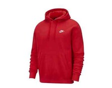 Nike Club Pullover Hoodie Red White