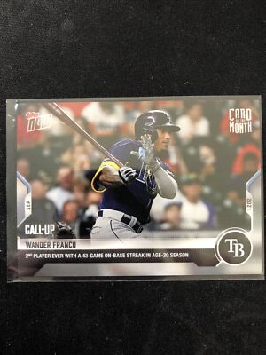 Wander Franco Call-Up 2021 Topps Now CARD OF THE MONTH M-SEP Tampa Bay Rays RC