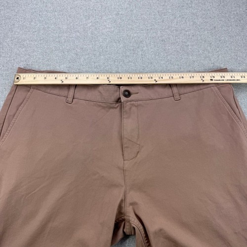 Mugsy Belmonts Shorts Mens 42 Brown Casual Chino Comfort Stretch Preppy Golf - Picture 5 of 9