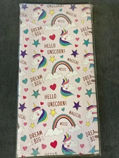 5 x Sheets Unicorn  Wrapping Paper for Gift Packing