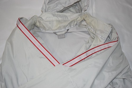 Vintage Nike Jacket Men XL Gray Anorak Windbreaker Pullover Packable Hood 90s - Picture 16 of 21