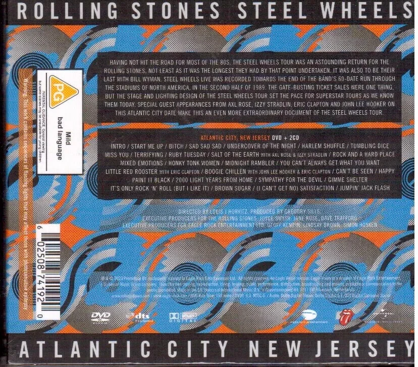 THE ROLLING STONES---"Steel Wheels Live--(Digipak 2CD+DVD)---NEU & OVP - Bild 2 von 3