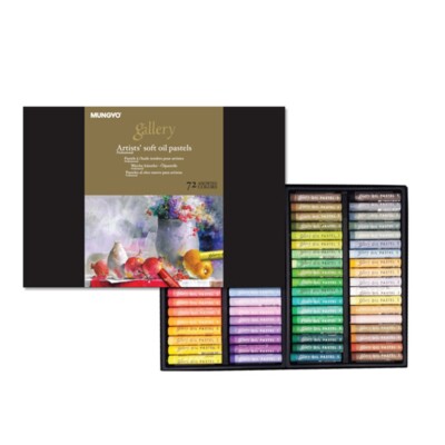 MUNGYO Gallery Artists' Soft Oil Pastels Set 72 Colors Assorted Colors MOPV-72