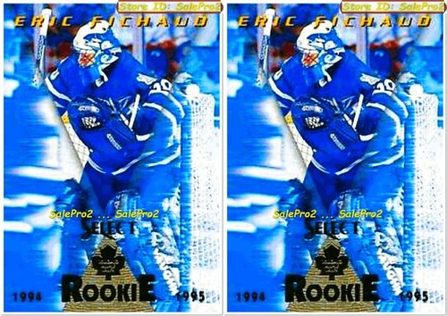 2x SCORE SELECT 1994 ERIC FICHAUD RC TORONTO MAPLE LEAFS #188 MINT ROOKIE LOT