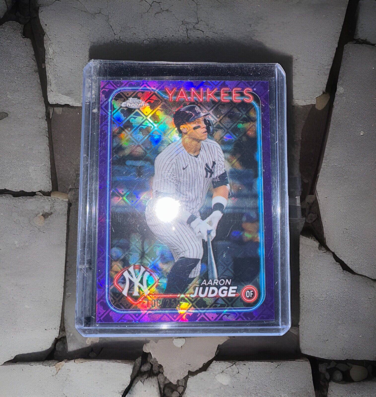 #50 Aaron Judge /250 - Purple Refractor 2024 Topps Chrome MVP Buyback