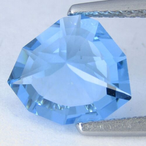 2.62Cts Winning Natural Swiss Blue Topaz Fancy Precision Cut Loose Gem VDO - Picture 3 of 4