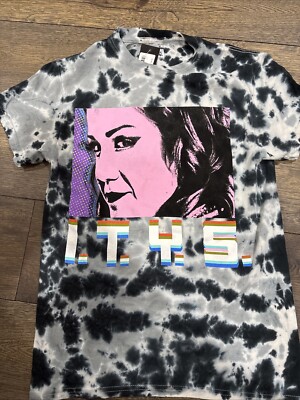 WWE Bayley TIE DIE tshirt size small black gray Bayley face I.T.Y.S. Bayley back