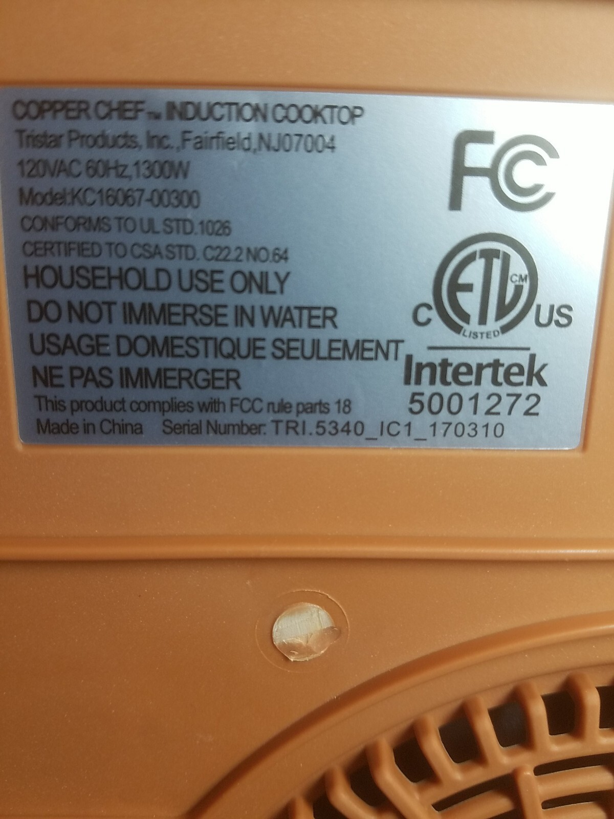 Copper Chef Induction Cooktop with 11” Casserole Pan EUC eBay