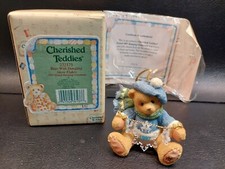 1997 Cherished Teddies 272175 Bear Dangling Snow Flakes Ornament Bear Figurine
