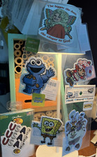 coffee dog butterfly sponge avatar sesame shortcake Vinyl Decals removal sticker