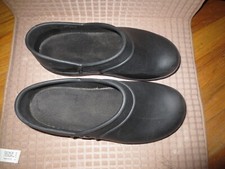 Crocs Shoes Womens 8 Black Slip Resistant Chef Work Nursing Rubber Slip On Clogs