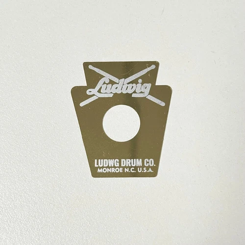 Vintage Snare Drum Badge for Ludwig Keystone Monroe 80's 90's Logo Plate Emblem