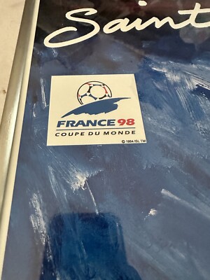 Affiche Originale Coupe Du Monde France 98 - Saint-Denis 50x70 Cm - Poster Football