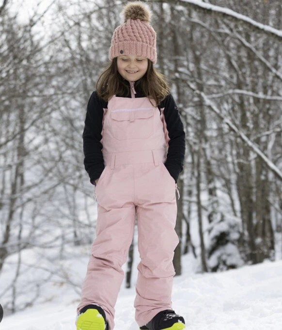 Pantalones de nieve con babero sin parar Roxy Girl MÚLTIPLES TALLAS rosa nuevos con etiquetas $149 Foto 4 de 4