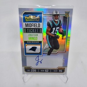2023 Panini Contenders Jonathan Mingo Rookie Midfield Ticket RPS Auto /50 RC 🔥