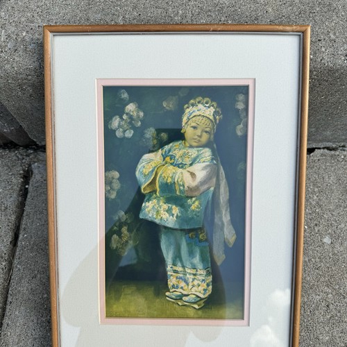 ESTHER HUNT Framed Print Chinese Girl Little Jasmine Flowers Oriental Art - Picture 8 of 9