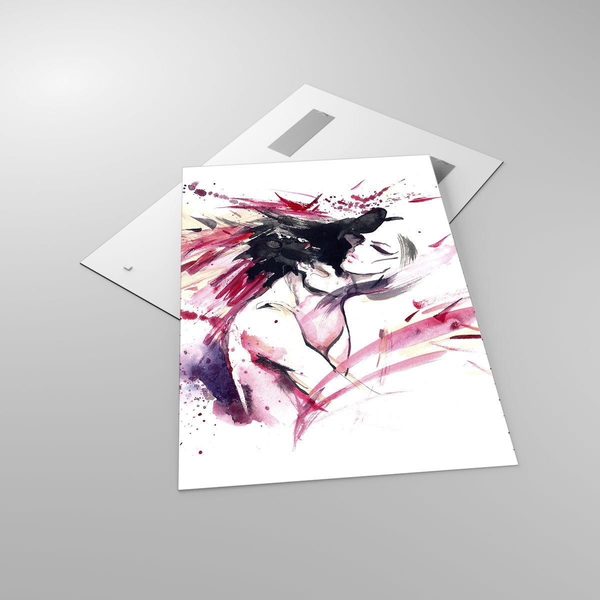 Impression sur Verre 70x100cm Tableaux fille imaginaire globe oculaire