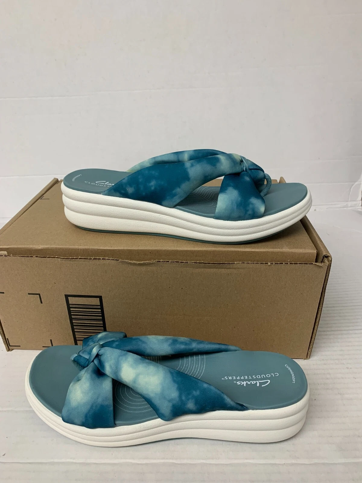 .1977 Clarks sandali donna blu US 8 5 donna