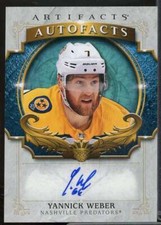 Yannick Weber C Card 2020-21 Artifacts Autofacts #AYW 