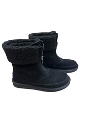 Koolaburra by UGG Faux Fur Short Boots Lytta Black Size 9