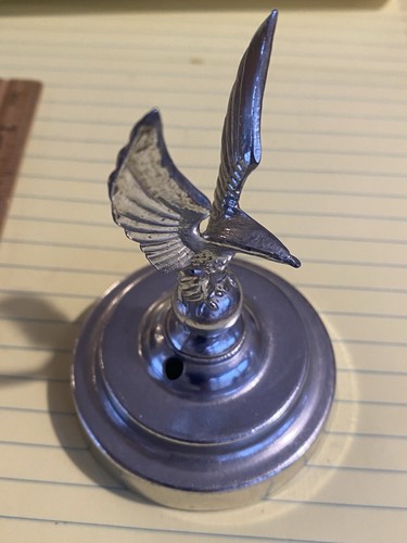 Metal Eagle Trophy Car Hood Ornament? Eagle Topper on Base - Flag Topper?