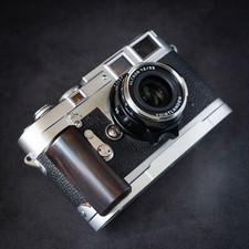Wood Camera Hand Grip For Leica M2/M3/M4/M6/M7/MP Handle Holder Alloy Baseplate
