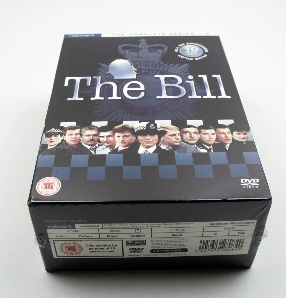 The Bill Complete Series 1-3 DVD Box Set Brand New & Sealed 10 Disc Set Region 2 - Image 3 of 4