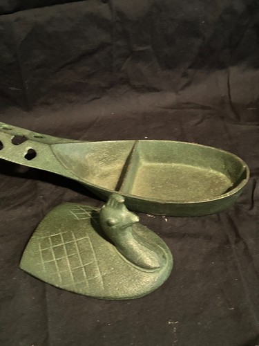 Vintage Japanese “Koro” Cast Iron Bird Of Paradise Bowl / Server / Holder - Picture 3 of 6