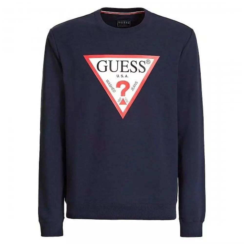 Guess jeans Triangle Logo M02Q37K6ZS0 Sweatshirt Navy Blue Jumper Track Suit