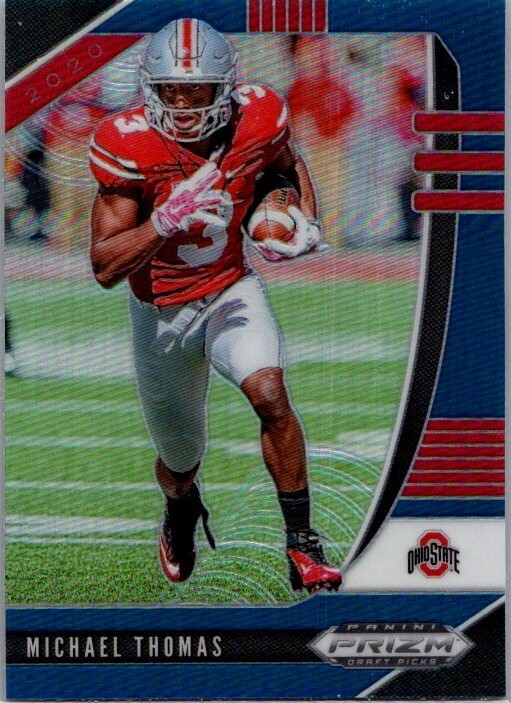 2020 Panini Prizm Draft Michael Thomas #74 Blue Prizm Football Card