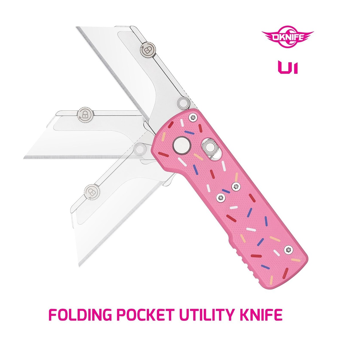 OKNIFE Otacle U1 Folding Pocket Utility Knife, Quick Change Box