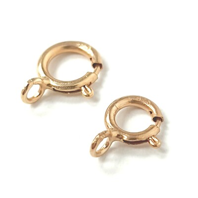 9 kt Rotgold Verschluss Bolzen Ring 9k 5 mm 6 mm offen Schmuck Verschluss Feder
