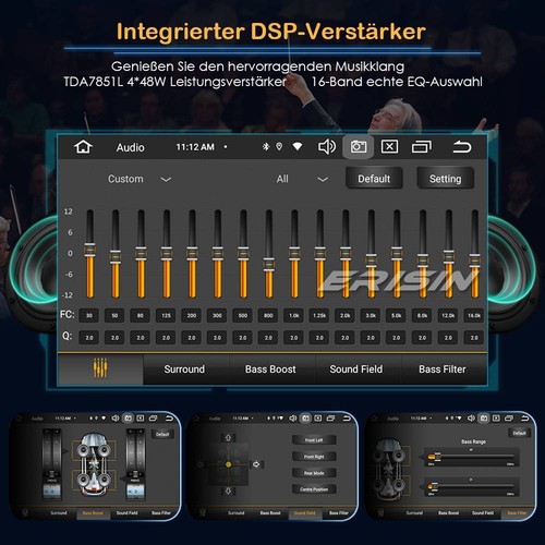 8-Kern Doppel Din DAB+Android 13 Autoradio GPS CarPlay WiFi OBD SWC RDS DVD DSP - Bild 7 von 21