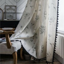 Printed Curtain for Living Room Bedroom Window Curtain Drape One Panel Valance