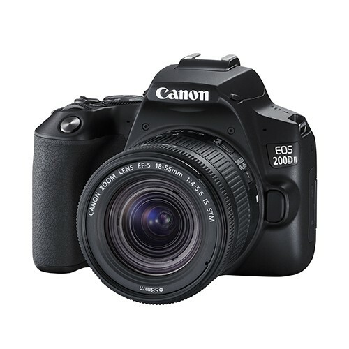 Canon 200D Mark II EF-S 18-55mm 4-5.6 IS STM lens Kit (Black Canon 200D Mark II EF-S 18-55mm 4-5.6 IS STM lens Kit (Black
