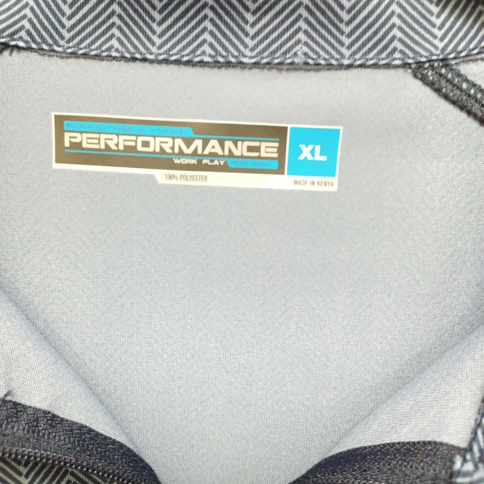 CAMISA HOMBRE ROUNDTREE & YORKE PERFORMANCE AZUL MANGA LARGA 1/4 CREMALLERA AZUL XL Foto 4 de 4