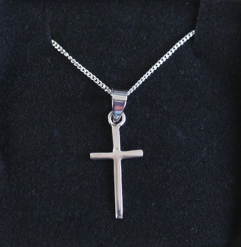 925 sterling silver plain cross pendant 