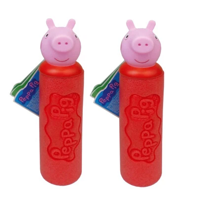Smart-Planet 2x Wasserspritzpistole Peppa Pig Mini Schaumstoff Wasserpistole