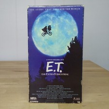 E.T. ET The Extra Terrestrial VHS 1982 Rare Green and Black Tape Spielberg