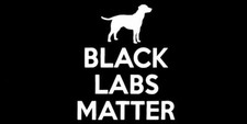 Black Labs Matter Black White Vinyl Decal Bumper Sticker