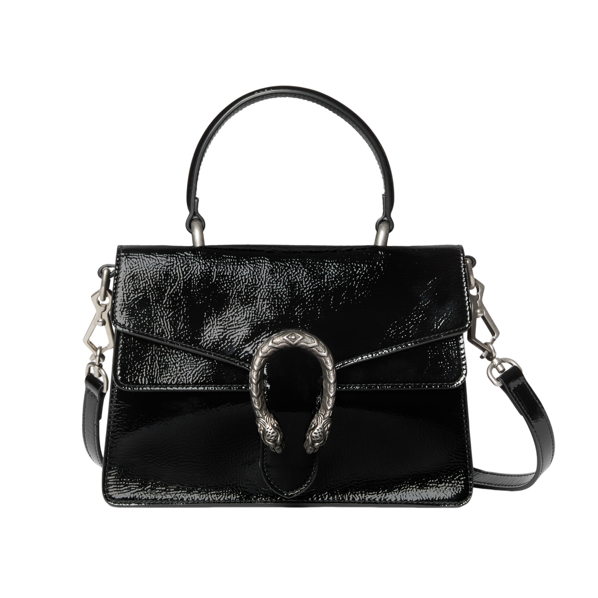 GUCCI Dionysus Small $3590 Black Leather Top Handle Bag New
